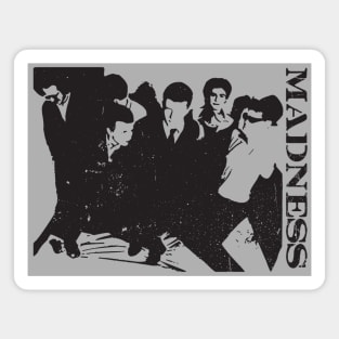 Madness - Silhouette Retro Black Magnet